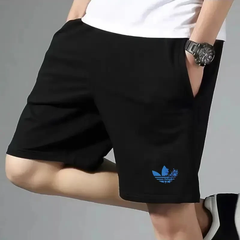 KBY【一折粉丝福利】夏季男女同款百搭时尚潮牌休闲短裤小蓝叶