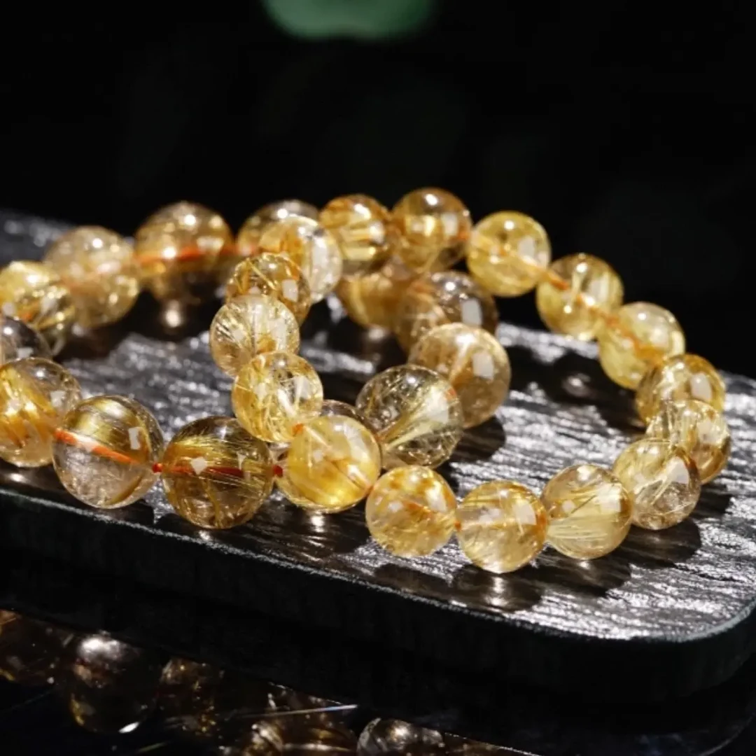 天然单圈水晶尺寸可选，金发晶