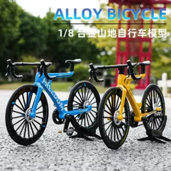 合金山地公路自行车竞速单车模型摆件汽车装饰创意礼物儿童玩具新