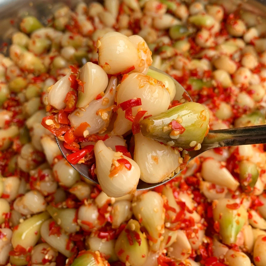 【剁椒荞头500g/瓶】湖南特产酸辣藠头新鲜茭头腌制泡菜农家荞头