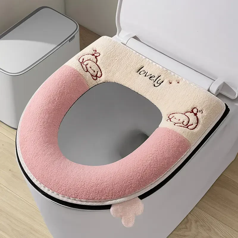 马桶坐垫四季通用防水拉链全包款家用坐便套垫子冬季加厚马桶垫圈