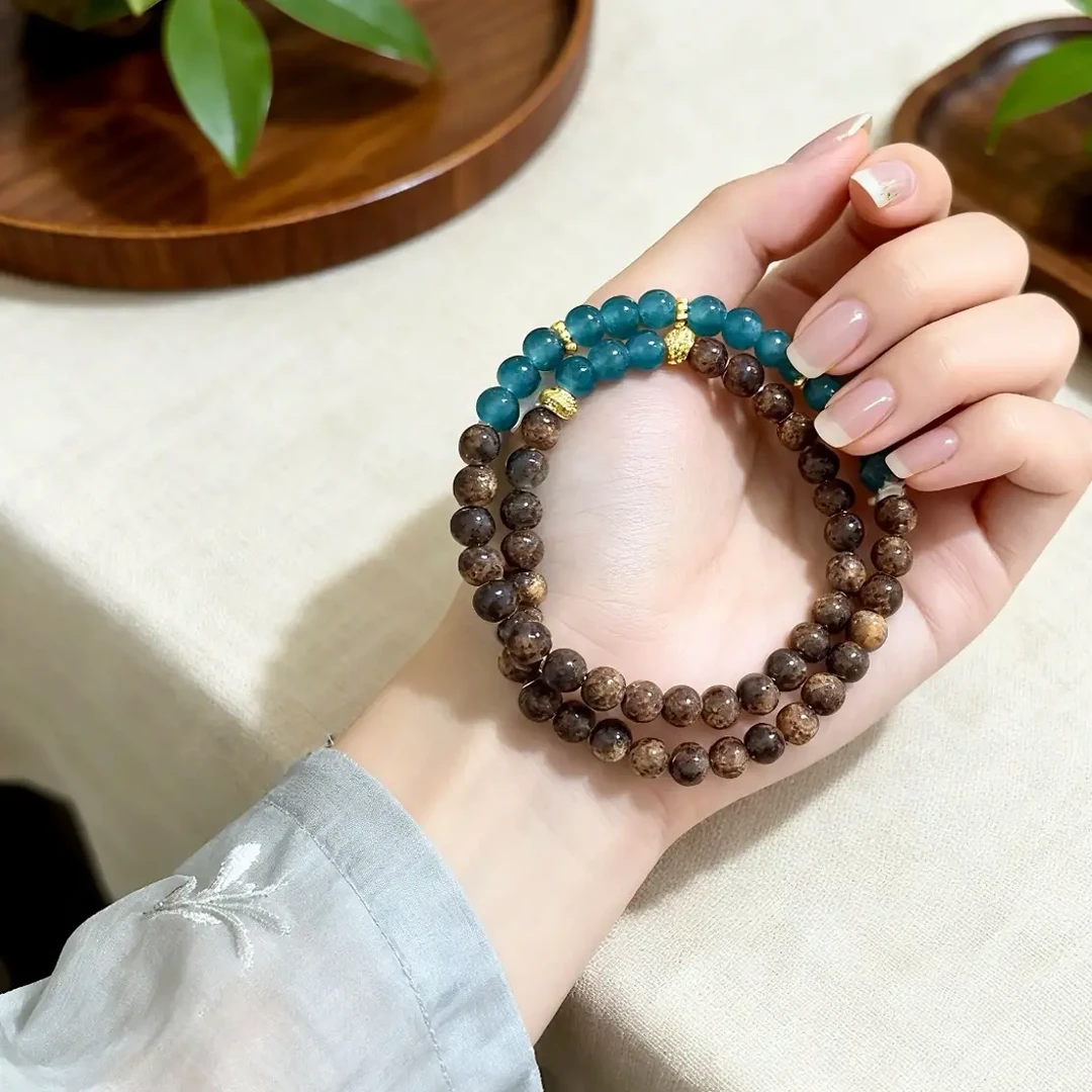 手链 女男通用多圈（无礼盒)蓝 TZ020