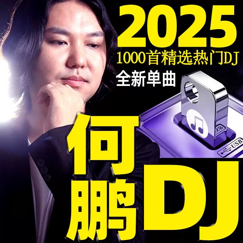 何鹏dju盘中文DJ爆重低音情歌慢摇夜店的士高嗨曲汽车载优盘