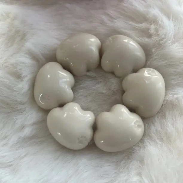 天然象牙果雕刻猫头手捻文玩绕指柔指尖盘玩DIY文玩配饰