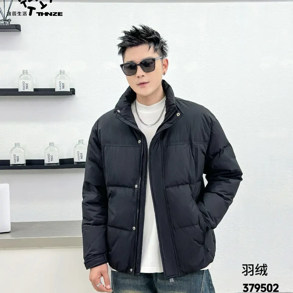 男士冬季新款立领加厚保暖休闲潮流外套防寒冬装379502