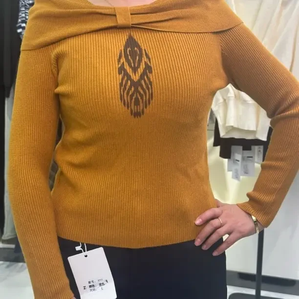 针织长袖上衣冬季针织衫打底衫插肩袖毛针织衫厚款