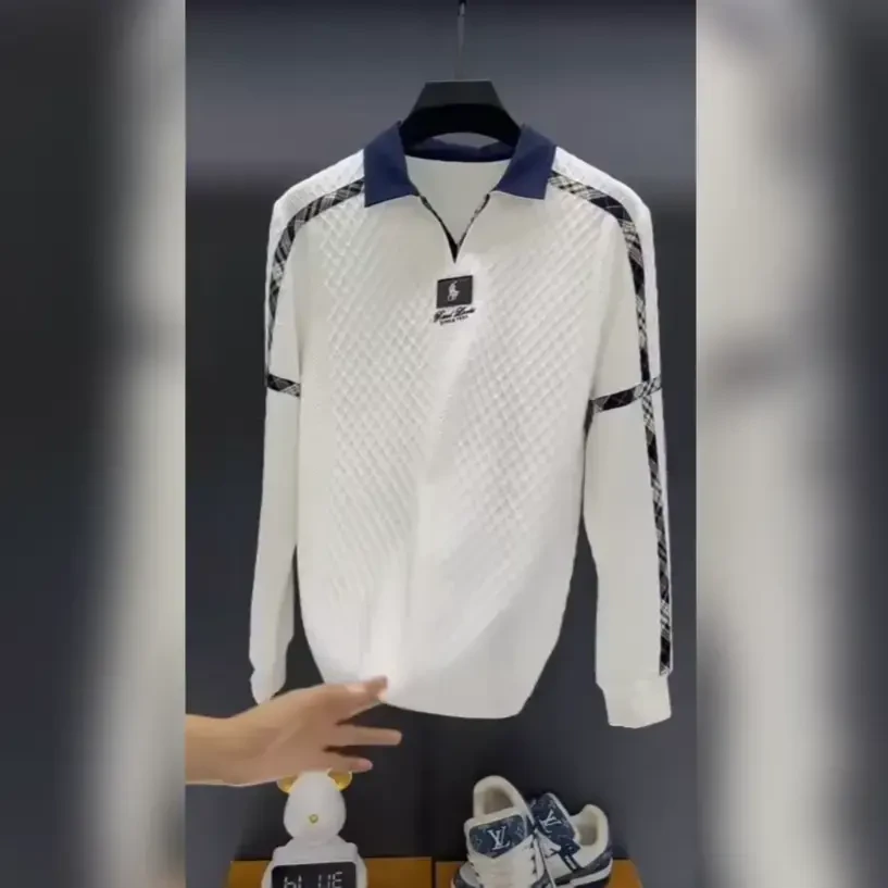 不起球秋冬长袖纯色套头常规卫衣时尚运动条纹慵懒风