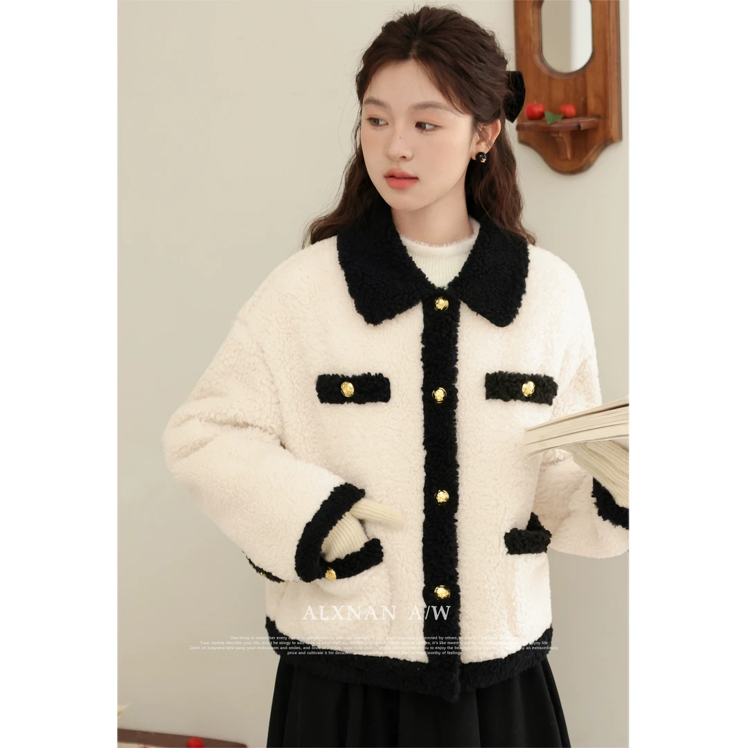 【品牌撤柜款ZB】小香风短款外套女2025冬短款宽松上衣潮LXN32291