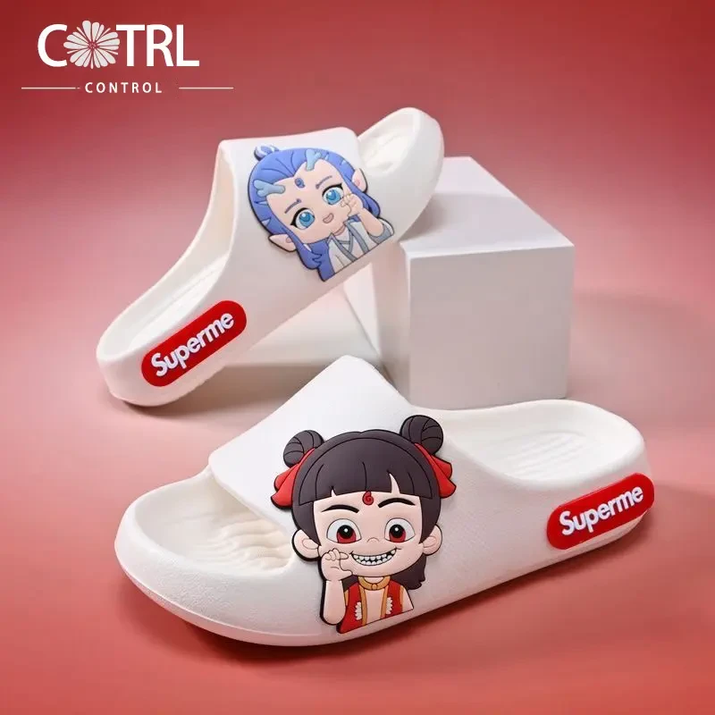 韶安哪吒魔童闹海拖鞋男童夏季新款室内防滑宝宝敖丙凉拖鞋女童