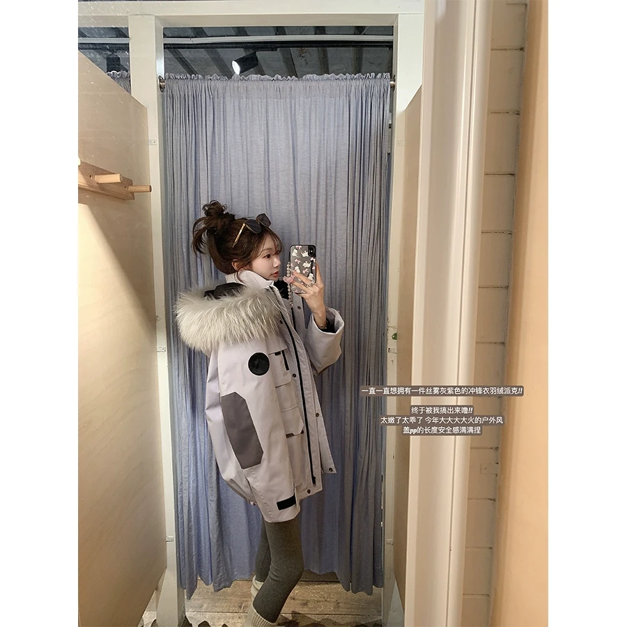 JINMOGUGU/金蘑菇菇户外hiking 谁不爱N3B / 冬日户外派克羽绒服