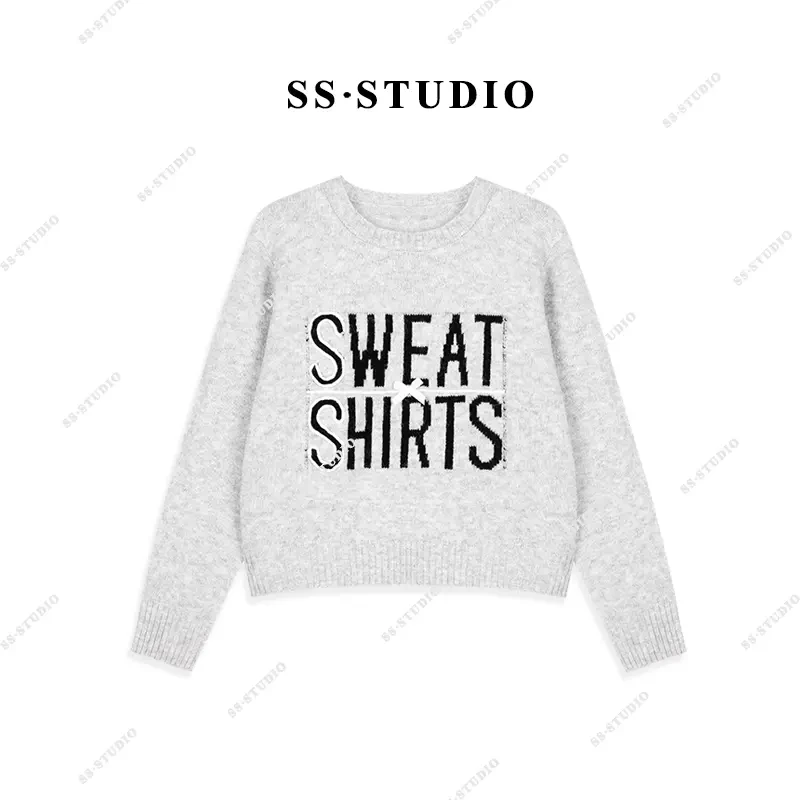 【SUSU】秋款时尚气质宽松显瘦长袖针织毛衣SS-3056