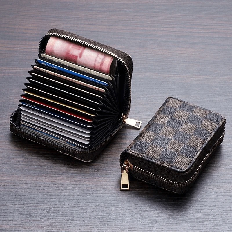 多卡位新款小卡包男女款零钱包防消磁多功能银行卡拉链卡片夹证件