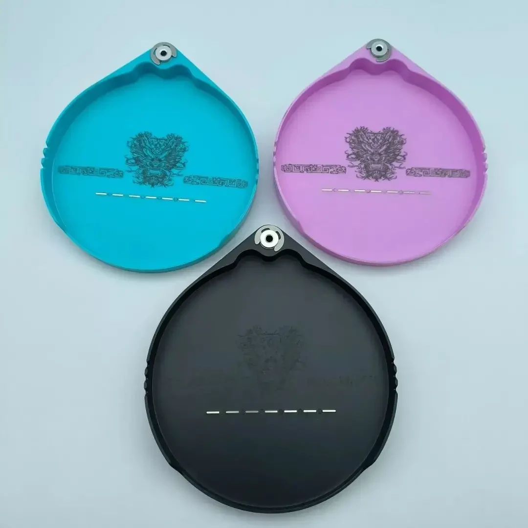 新款单层拉饵盘龙头轻便携野钓拉丝盘一线条磁饵料盒钓椅钓箱通用