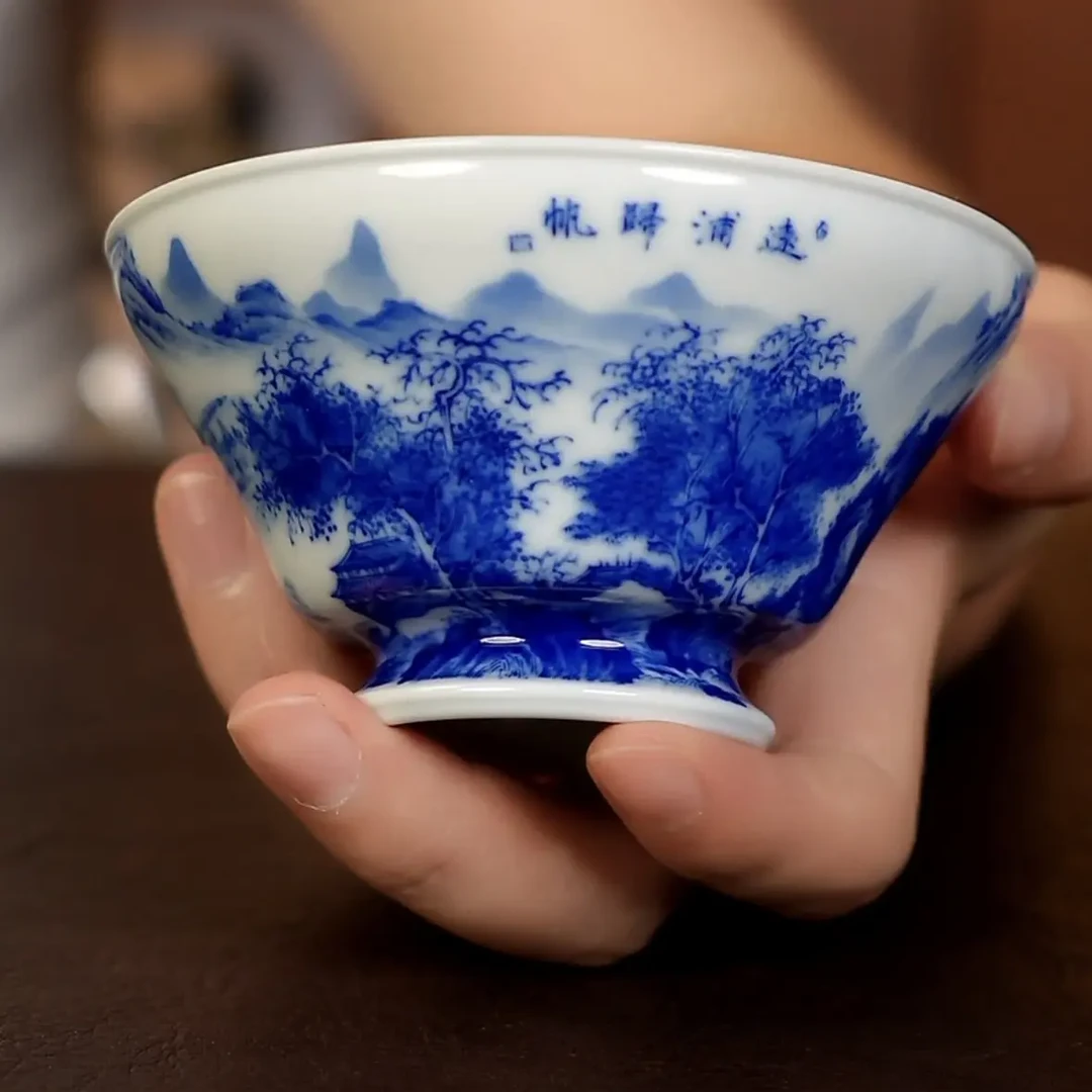 寻山晓隐 潇湘八景远浦归帆斗笠杯