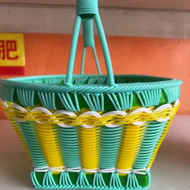 野餐篮篮子玩具花篮编篮手工7981见外包装购物篮家用藤编手提篮