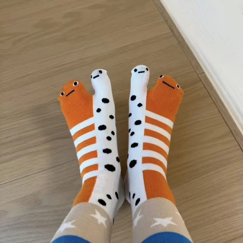 奇奇怪怪罕见袜子冲绳水族馆花园鳗周边日用家居可爱薄棉长筒袜子