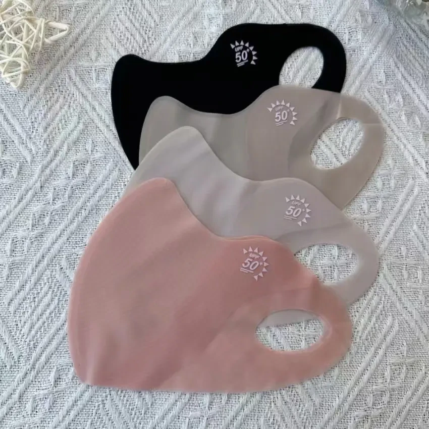 冰感防晒口罩冰丝防紫外线户外女3d3D防护面罩高颜值潮立凉时尚