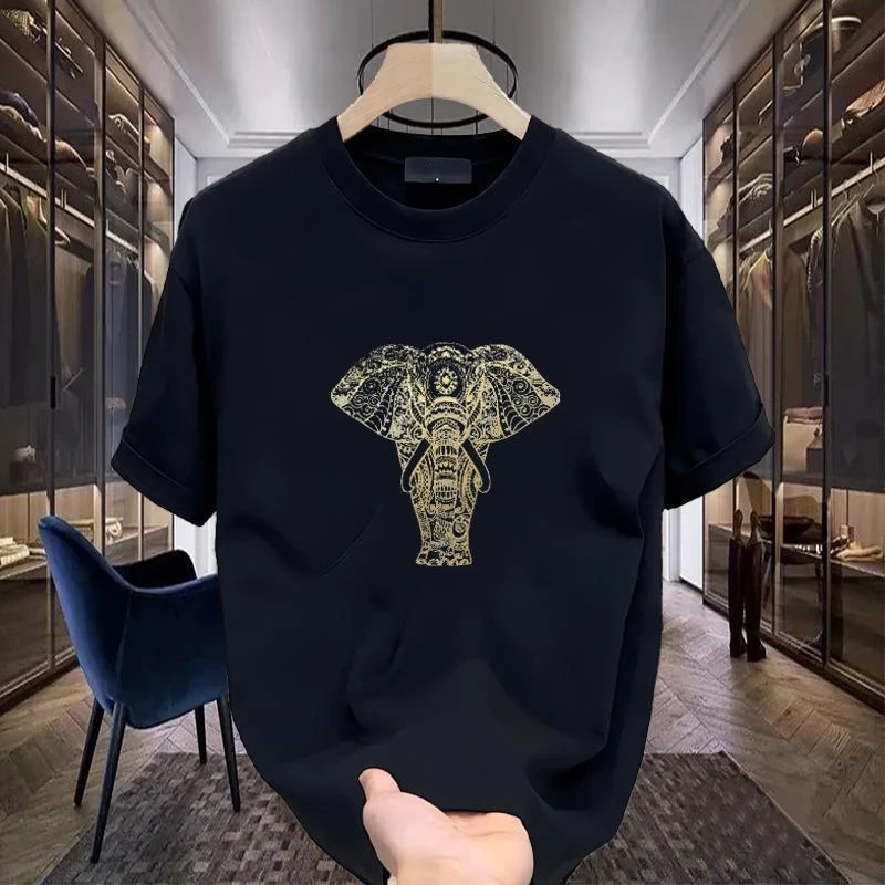 仓石一树美式痞帅重磅短袖T恤男士夏季潮牌街头宽松情侣半袖上衣