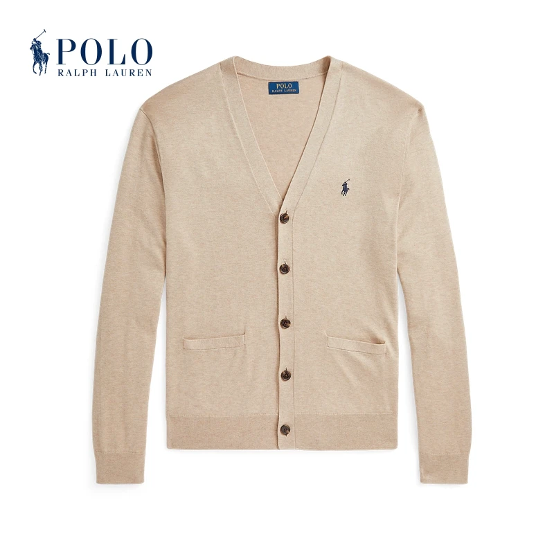 Ralph Lauren拉夫劳伦男装 经典款棉质V领针织开衫710890562