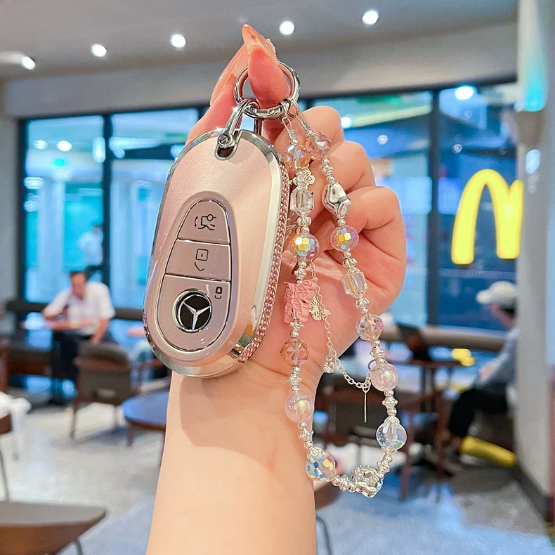 25款奔驰C260L钥匙保护套新E300L车c200l壳glbgla扣glc女S级eqe包