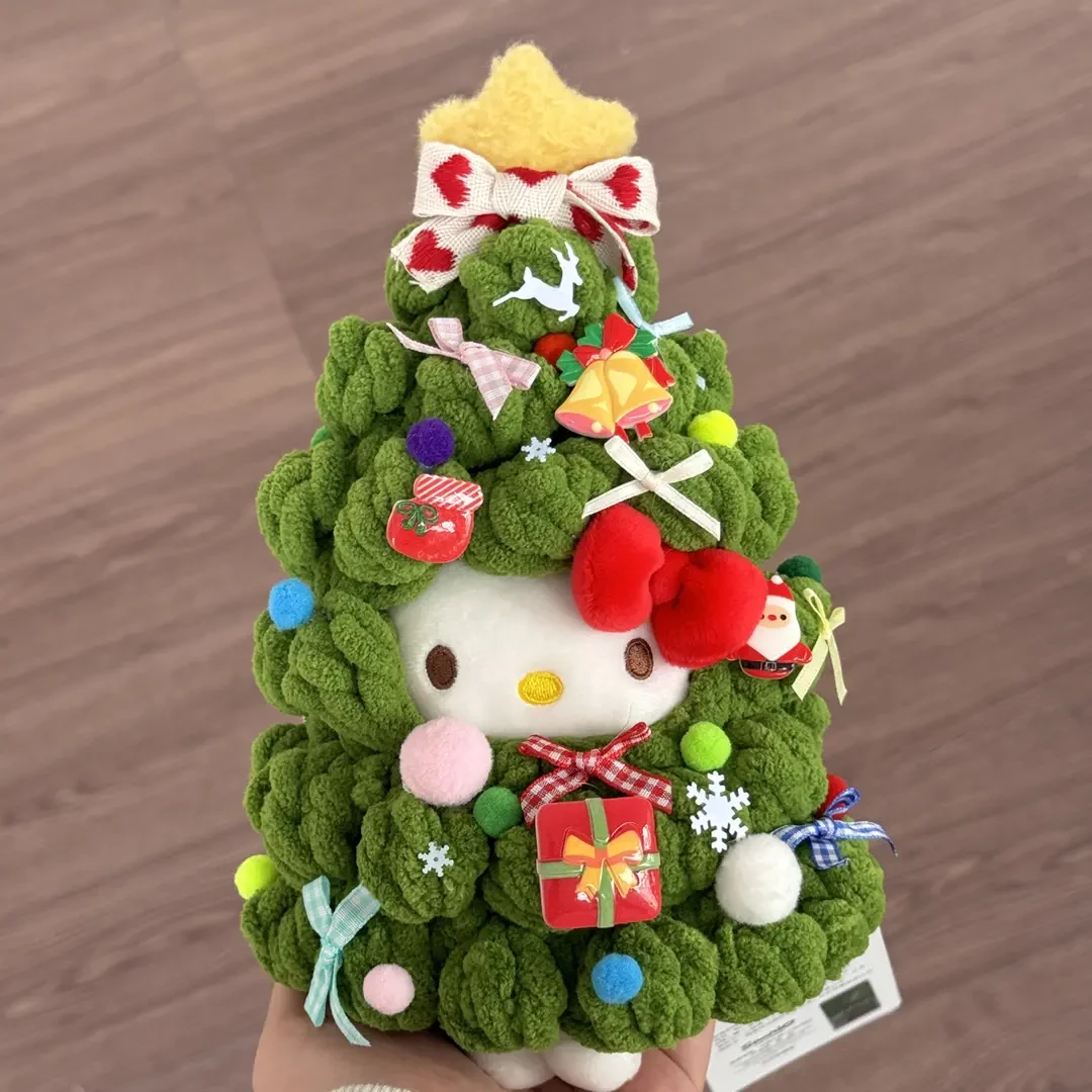圣诞节礼物圣诞树kt毛绒玩偶公仔摆件圣诞节日礼物猫咪玩偶挂饰
