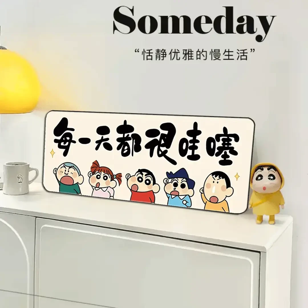 蜡笔小新摆件入户玄关装饰画桌面房间床头布置改造高级感小物件