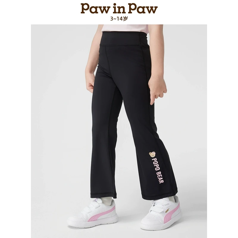 【会员】PawinPaw童装25年春夏新款女童针织喇叭裤PCTMF2323E