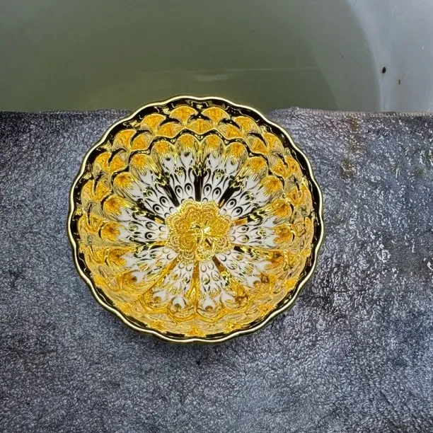 金孔雀 茶杯主人杯