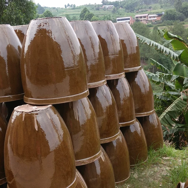 水缸陶瓷老式家用储水用荷花缸粗陶土缸庭院古法阳台养鱼中式加厚
