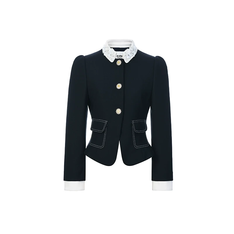 LeFame/拉飞姆【商场同款新品】2025年春修身外套上衣