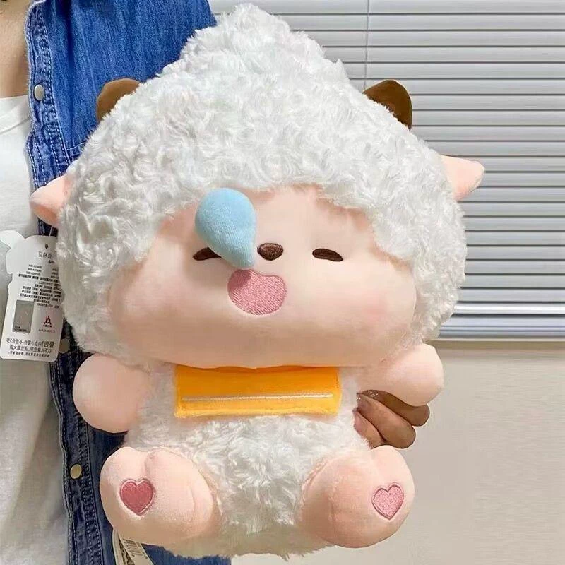 正版喜羊羊与灰太狼抱抱系列懒羊羊公仔毛绒玩具可爱玩偶软萌娃娃