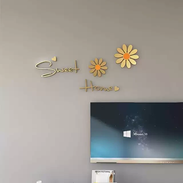 英文字母3d立体墙贴甜蜜家创意卧室客厅北欧创意电视背景墙面装饰
