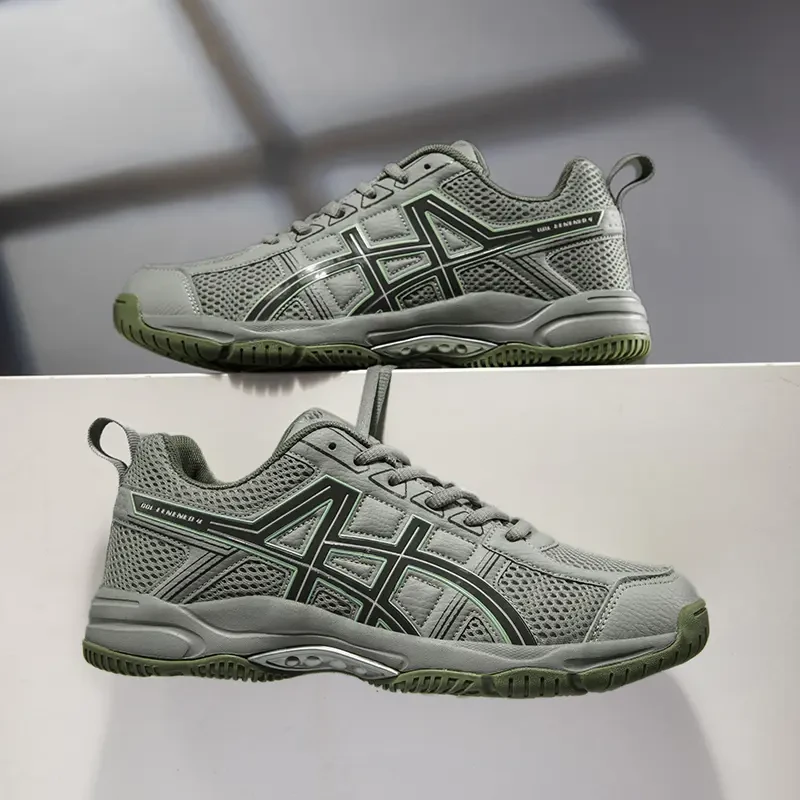 美克复古羽毛球鞋男秋季2024新款专业训练网球排球鞋防滑乒乓球鞋