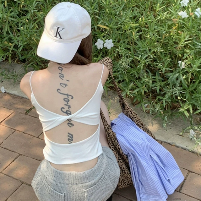 纯欲辣妹背心女夏外穿2025设计感美背文胸一体带胸垫露背吊带上衣