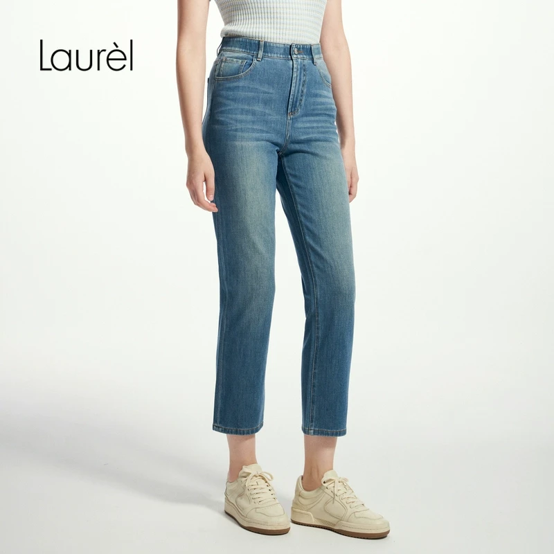 【星线好物】Laurel劳芮25春新款修身九分牛仔裤LWD344K120DX