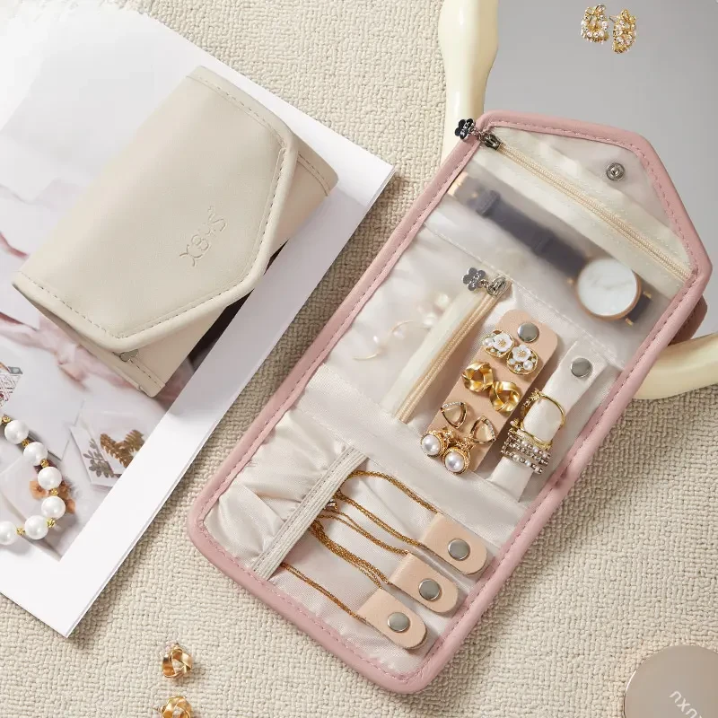 首饰收纳包便携式旅行首饰盒收纳袋饰品手饰包项链耳饰手表珠宝盒