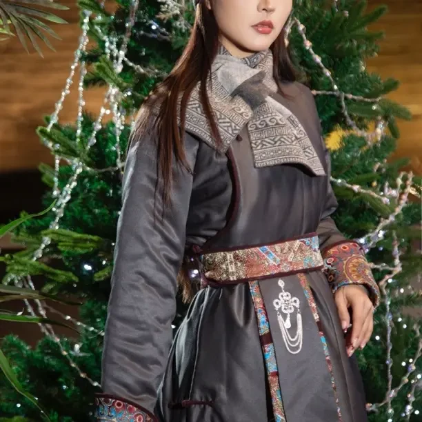 ANAR原创设计【敕勒韵】民族风复古传统棉袍