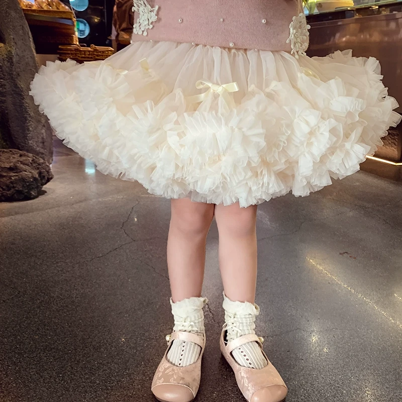【现货】米米哈罗女童tutu裙春装网纱公主半身裙儿童蓬蓬短裙C25072