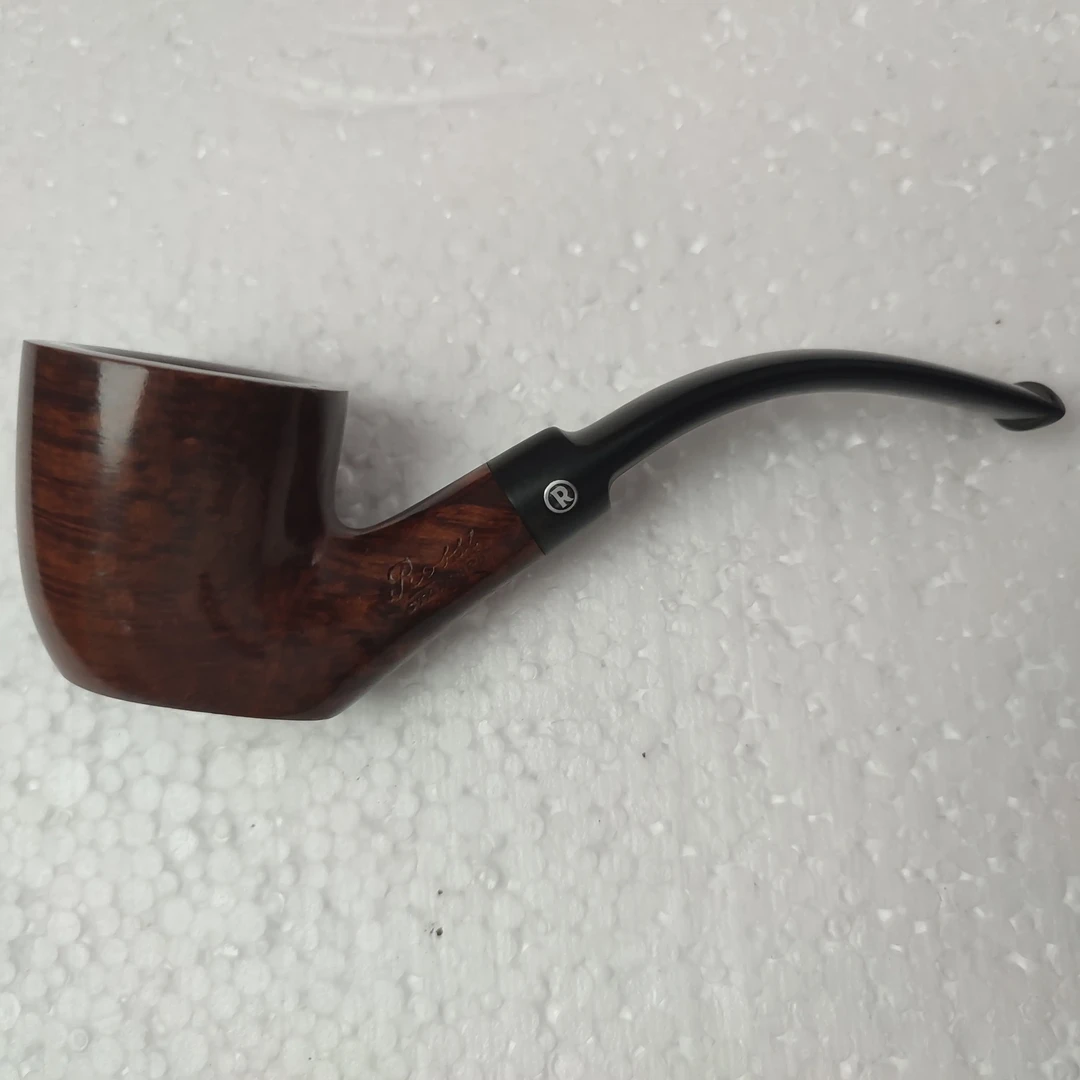 手工雕刻弯式实木烟斗石楠木材质男士适用