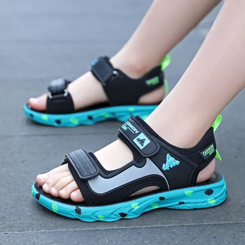 品牌断码夏季男童凉鞋中大童软底防滑小童男孩儿童学生运动沙滩鞋