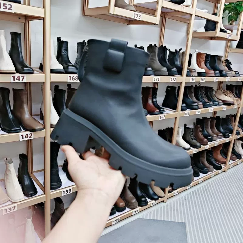 马丁靴女厚底短款瘦瘦靴女～洋气百搭6906-2D5