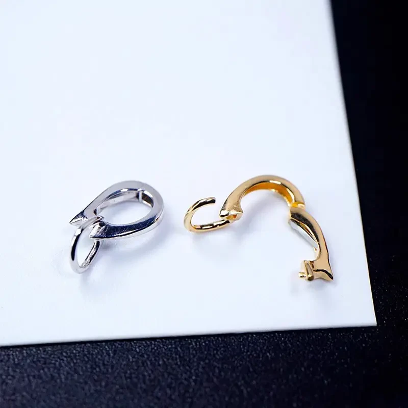 镀18k吊坠扣万能吊坠小孔扣头轻奢简约项链高端diy配件佛公万用扣