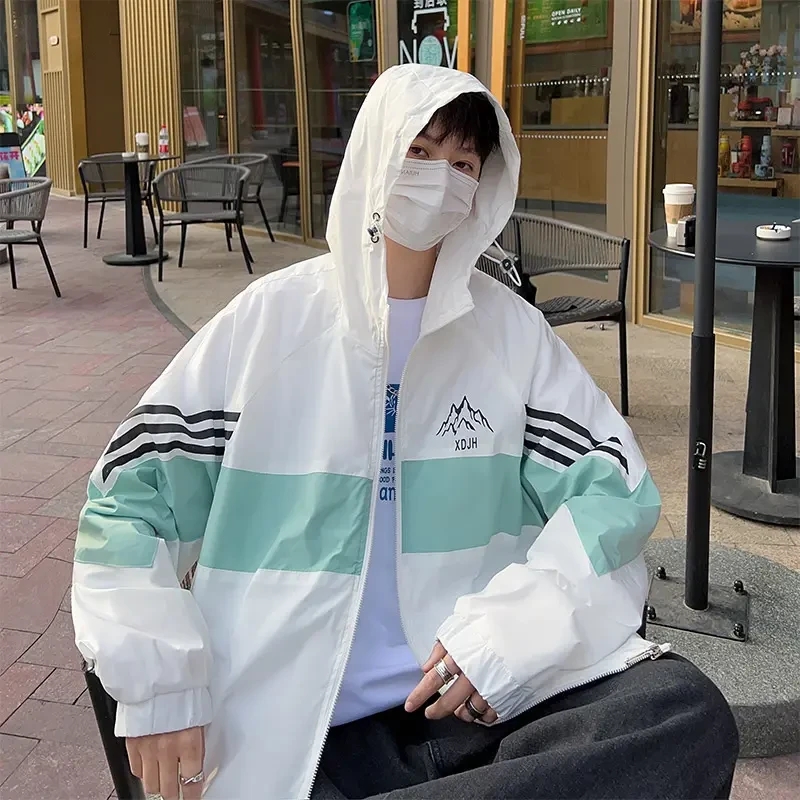 冰丝防晒衣男款夏季青少年超薄凉感透气初中高中学生夏天户外外套