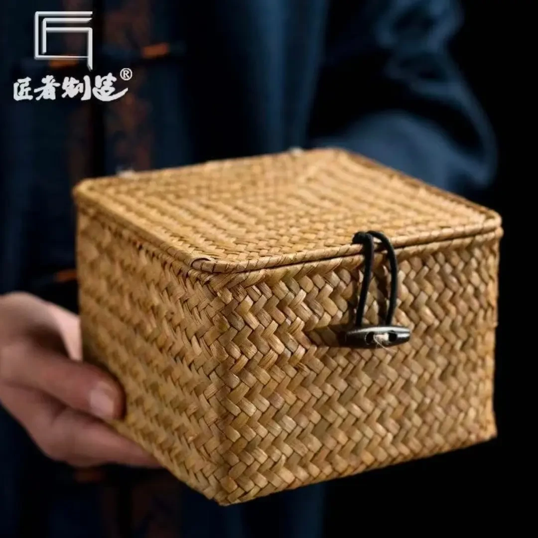 土特产手工编织桌面收纳盒桌面收纳筐（尊小号）