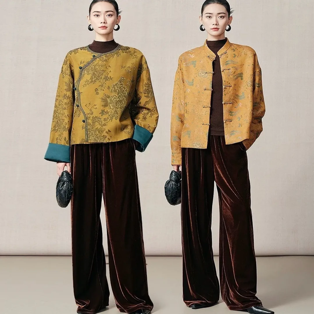 秋冬复古百搭宽松中长款拼接毛毛袖环保皮外套