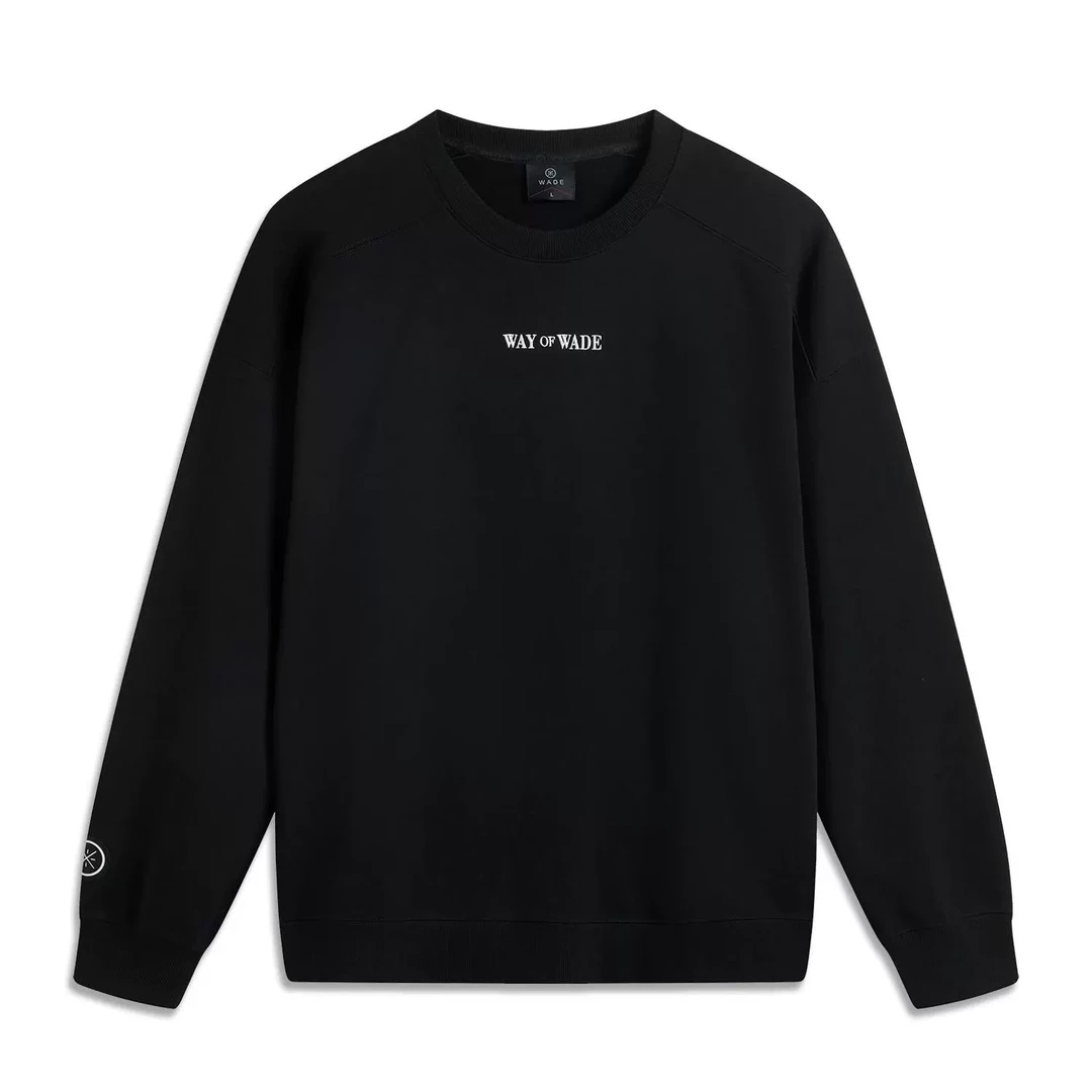 李宁卫衣 2025春季新款韦德系列男子时尚宽松圆领套头卫衣AWDV049