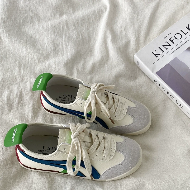 爆款德训鞋女款2025新款春季鞋子百搭软底阿甘鞋运动鞋休闲板鞋女