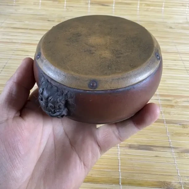 宜兴紫砂双兽头鼓形壶承底座杯托隔热养壶垫