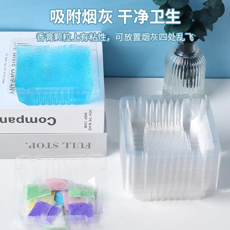 一次性烟灰缸家用客厅清新灭烟沙环保防飞灰办公室免洗烟缸除烟味