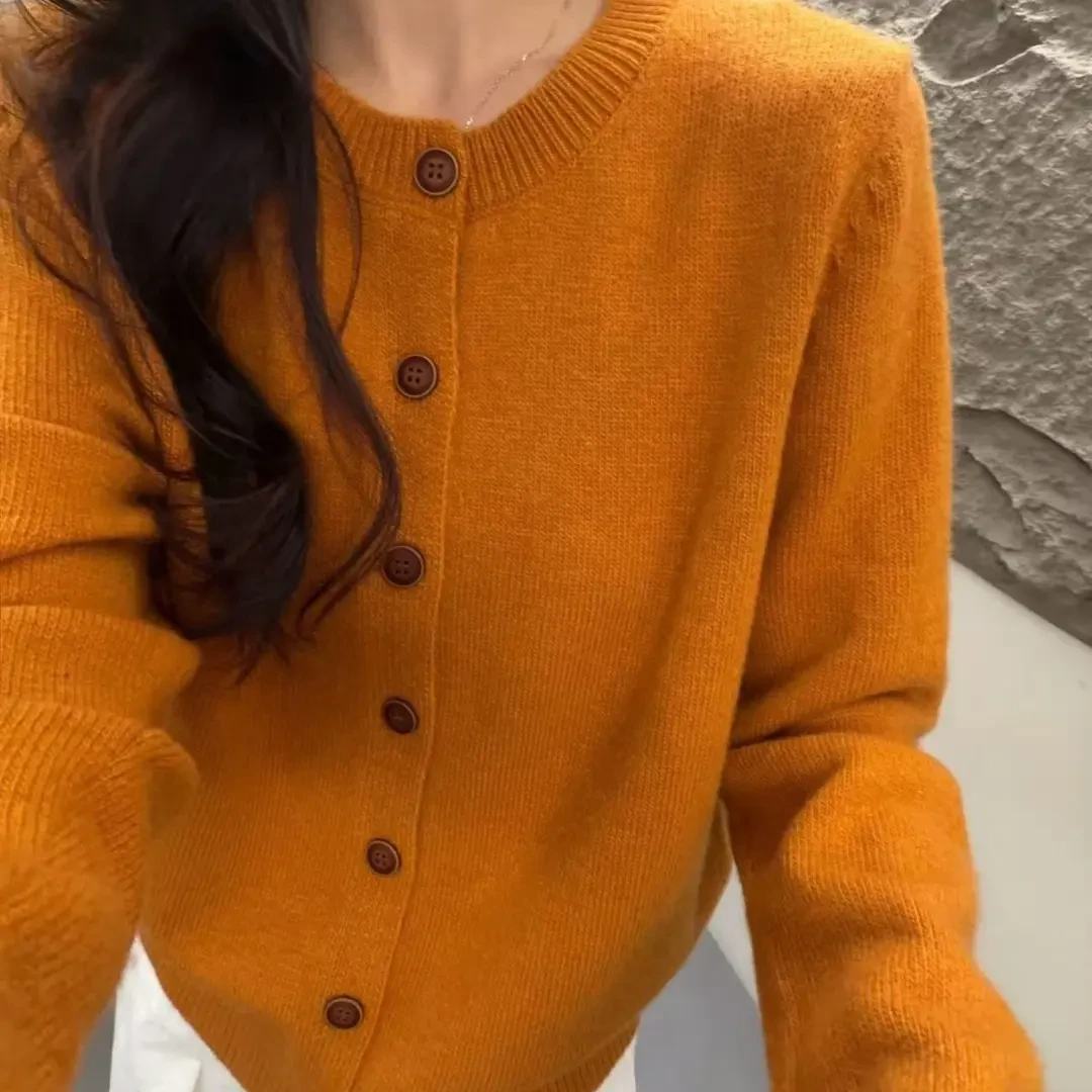 甜美宫廷风打底衫纯色毛衣毛针织衫女秋季开衫